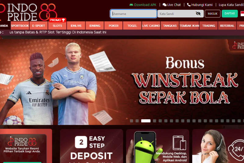 Situs Judi Online Paling Diminati di Indonesia