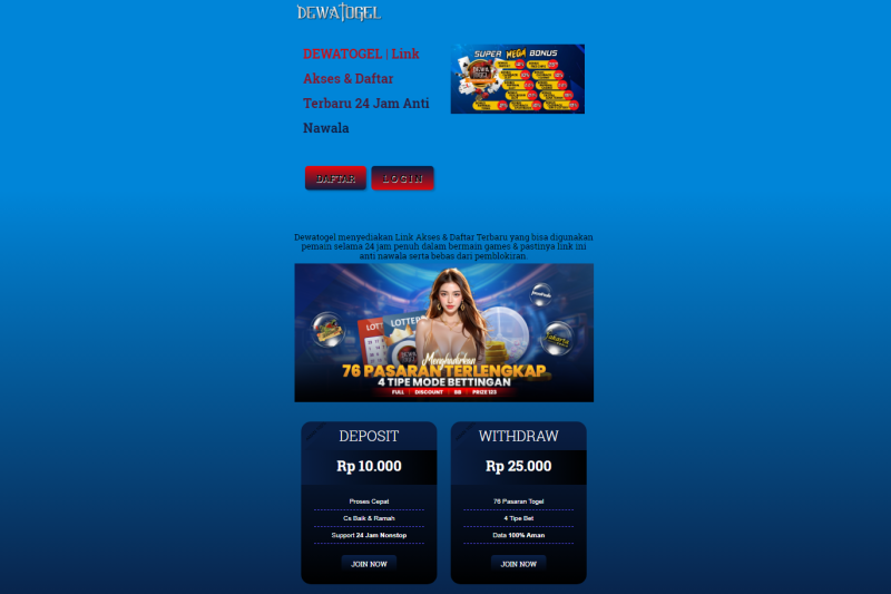 DewaTogel Link Terkini Amat Mustajab Bonusnya