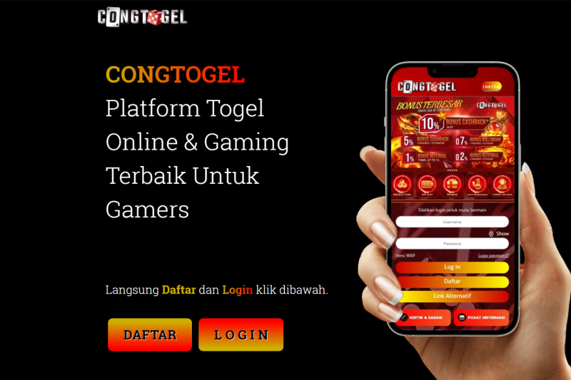 CONGTOGEL | Situs Judi Online Dengan Bonus Benar-benar Besar Dan Permainan Terkomplet