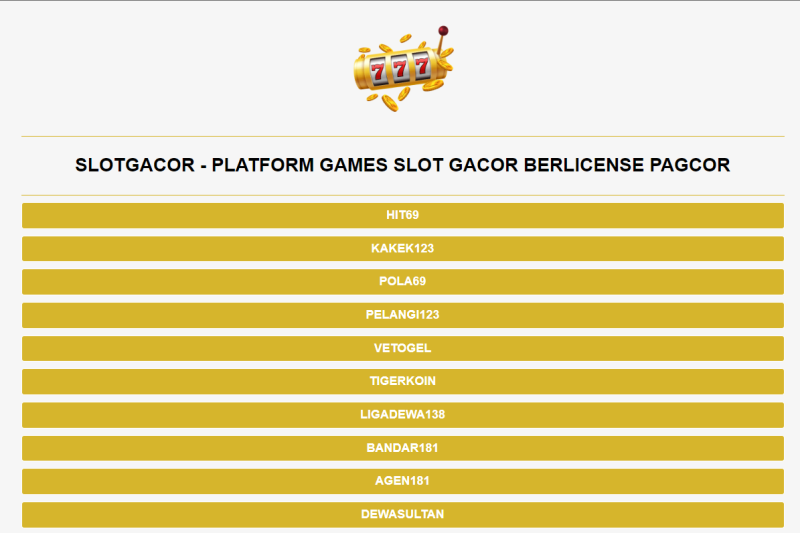 Daftar Judi Slot Online Terbaik dan Terlengkap