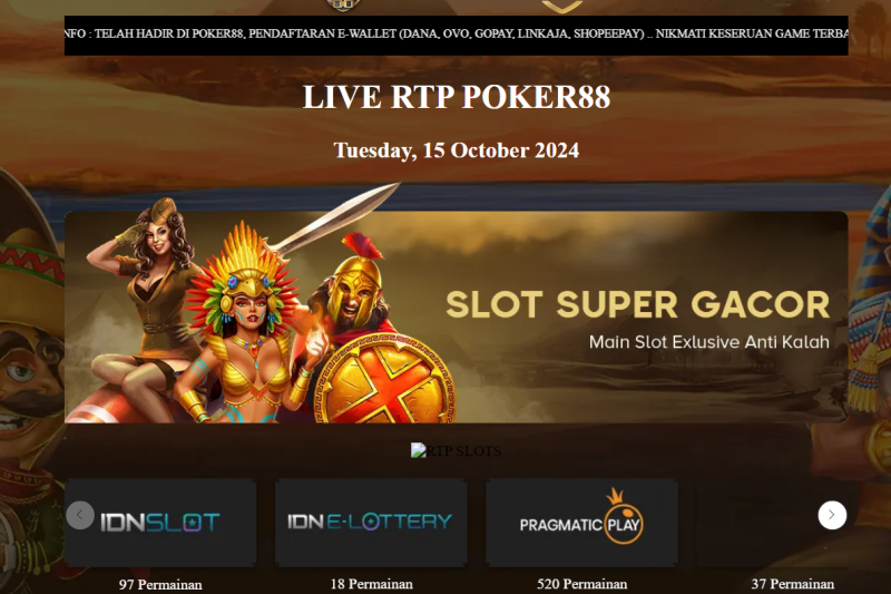 Poker88 | Situs Agen Slot Judi Online