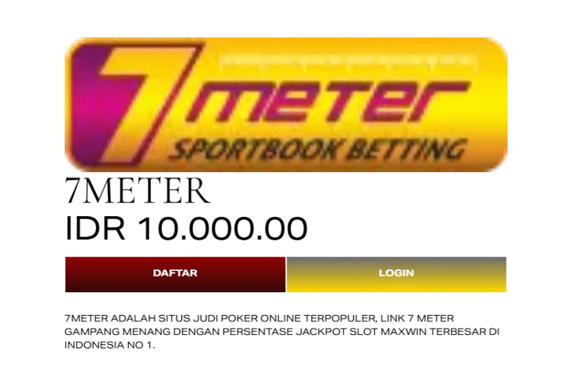 7meter | Situs Bandar Taruhan Judi Bola Tergacor No.1 Asia
