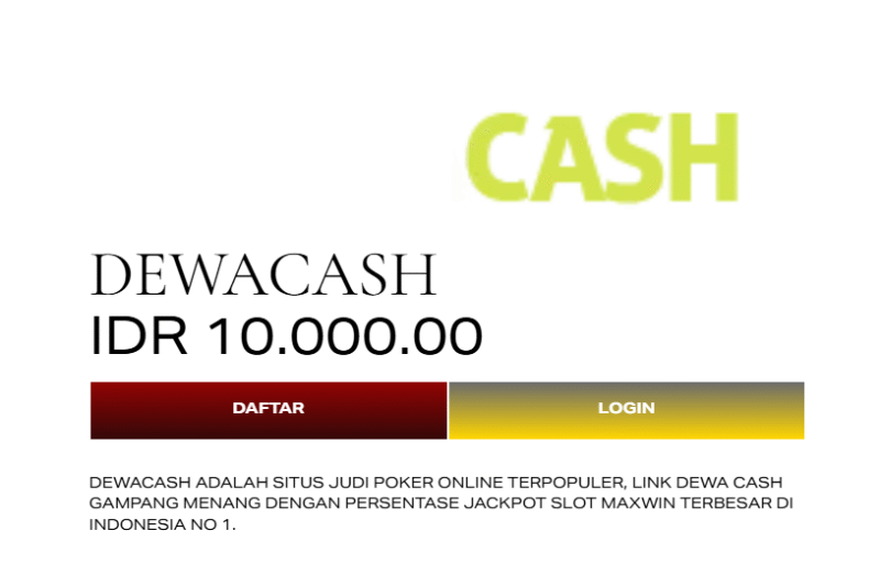 Dewacash | Promotor Poker Online Dengan Bet Terkecil