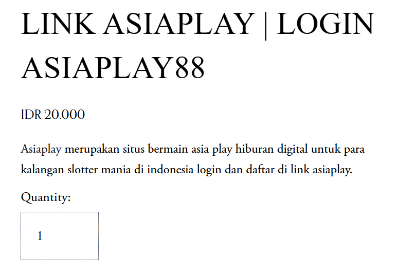 Asiaplay – Situs Bandar Taruhan Judi Bola Tergacor